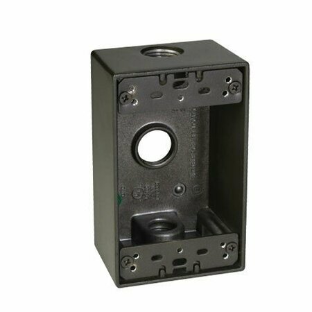 TAYMAC Electrical Box, 18.3 cu in, Outlet Box, 1 Gang, Aluminum 5320-2